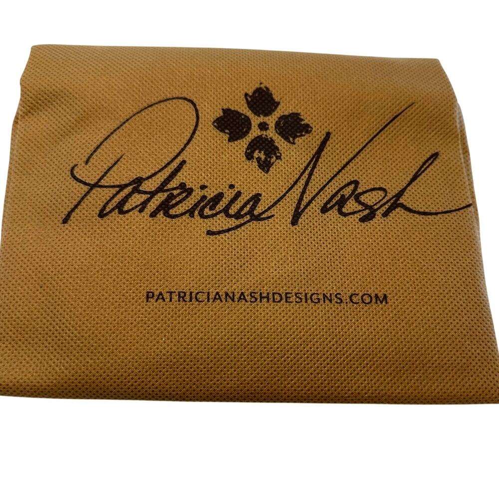 Patricia Nash Large Leather 'Madison' Tote/Shoulder Bag Floral Oil Painting-NEW - Picture 13 of 14
